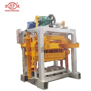 Hongfa HFB520M pequena máquina semiautomática para fazer blocos de intertravamento de cimento fabricada na China e máquinas para fazer tijolos