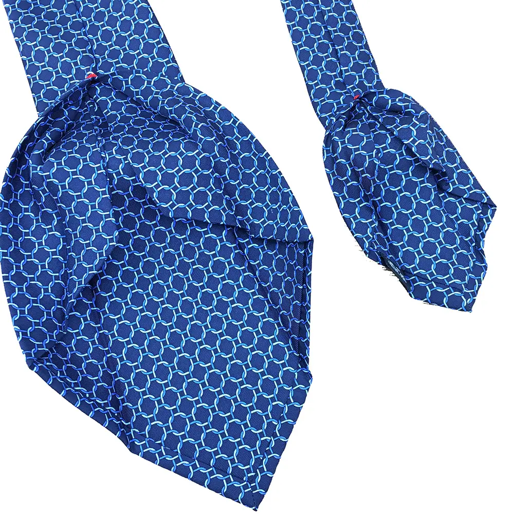 Cravate en soie avec 7 plis, nœud parfait pour le cou, fait à la main, 100%