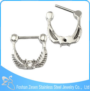 ขายส่งวินเทจกะโหลกแหวนจมูกSahteกะบังจี๋แหวน - Product Image 5