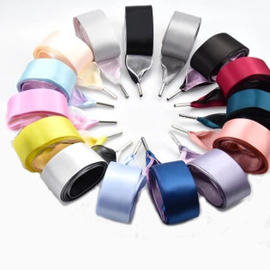 Nuova moda 3cm di larghezza colorata elegante elegante a buon mercato decorazione a doppio strato di <span class=keywords><strong>lacci</strong></span> delle <span class=keywords><strong>scarpe</strong></span> - Product Image 3