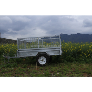 China caja de un solo eje <span class=keywords><strong>jaula</strong></span> remolque 6x4 - Product Image 5