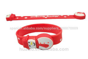 más calientes de venta pulsera de pvc unidad flash <span class=keywords><strong>usb</strong></span> portátil barato a granel - Product Image 1