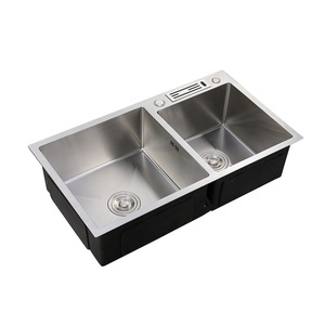 Blanc Premium 304 <span class=keywords><strong>Lavabo</strong></span> À Main En Acier inoxydable <span class=keywords><strong>Cuisine</strong></span> Chine Avec Accessoires - Product Image 5