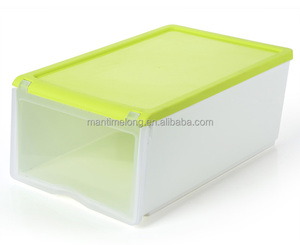 Boîte de rangement transparente en plastique coloré pour chaussures, type coquille, tiroir, <span class=keywords><strong>conteneur</strong></span> pour chaussures et bottes, boîte de finition <span class=keywords><strong>mtl</strong></span> - Product Image 1