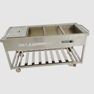 Équipement de restauration <span class=keywords><strong>Xinchao</strong></span> FWDC-01, comptoir de présentation de nourriture électrique en acier inoxydable commercial pour cuisine, capacité de 150 L - Product Image 5
