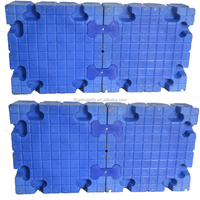 Ponton flottant avec flotteurs en plastique articulés résistants aux UV pour quai flottant