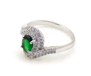925 prata esterlina verde pedra anel desenhos para as mulheres
