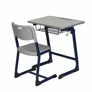 Single school desk and chair student desk used student furniture