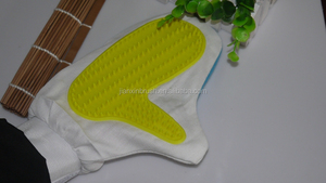 Cane da compagnia gatto animale cucciolo barboncino pelo pelliccia toelettatura guanto da bagno con morbido TPR denti di massaggio - Product Image 5