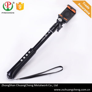 Telescópica de aluminio monopod, <span class=keywords><strong>bluetooth</strong></span> incorporado <span class=keywords><strong>selfie</strong></span> palo con 1/4 internacional interfaz de tornillo <span class=keywords><strong>para</strong></span> el smartphone - Product Image 2