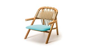 Đan mạch Dây Bằng Gỗ Dệt Unam Vườn Phòng Chờ Ghế - Product Image 5