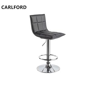 Tabouret <span class=keywords><strong>de</strong></span> <span class=keywords><strong>bar</strong></span> moderne en PU <span class=keywords><strong>noir</strong></span> avec tabouret <span class=keywords><strong>de</strong></span> <span class=keywords><strong>bar</strong></span> pivotant en chrome avec repose-pieds pour salle à manger intérieure et extérieure, tabourets <span class=keywords><strong>de</strong></span> <span class=keywords><strong>bar</strong></span> <span class=keywords><strong>de</strong></span> cuisine - Product Image 3