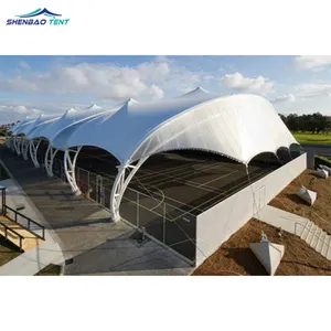 Поливинилхлоридная мембранная конструкция для теннисного корта, мембранная конструкция для крыши стадиона