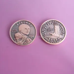 Stati uniti d' america one dollar monete souvenir metallo