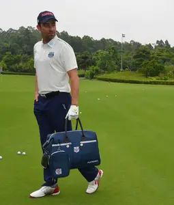 PLAY EAGLE Golf Boston Bag With Pouch Custom Golf Clothes Bag Canvas Golf Travel Bag