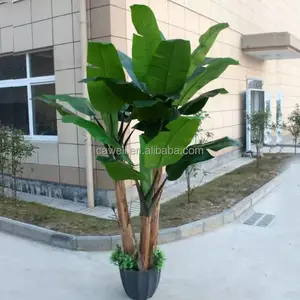 Árbol de plátano de plástico artificial decorativo