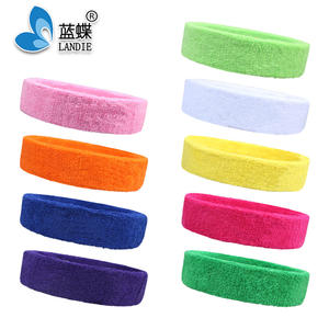 <span class=keywords><strong>Fashion</strong></span> Custom <span class=keywords><strong>Terry</strong></span> Baumwolle gestrickt Stirnband bestickt Stirnband - Product Image 5