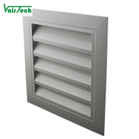 Fenêtre en aluminium, persiennes extérieures, imperméables, persiennes électriques de ventilation