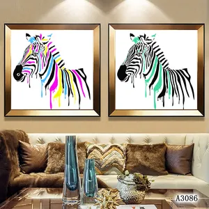 Handmade Oil Painting Animal Heads Home Goods Wall Art 3d Horse Pictures