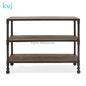 Estante de exhibición <span class=keywords><strong>industrial</strong></span> de <span class=keywords><strong>madera</strong></span> <span class=keywords><strong>y</strong></span> <span class=keywords><strong>hierro</strong></span> KVJ-7459 - Product Image 2