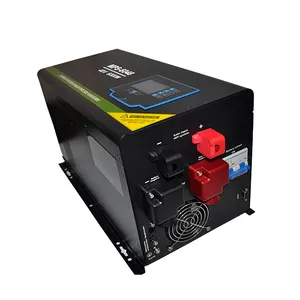 Hybrid solar inverter, power inverter 12vdc to 220vac, 6000watt off grid inverter