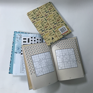 Livro de quebra-cabeças personalizado, impressão extravagante de papel da palavra transversal com costura - Product Image 3