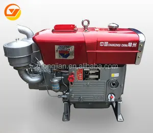 Mesin Diesel 2 Silinder Pendingin Air Silinder Tunggal Mesin Diesel Elektrik dan Tipe Manual 12HP ZS195 Mesin Diesel