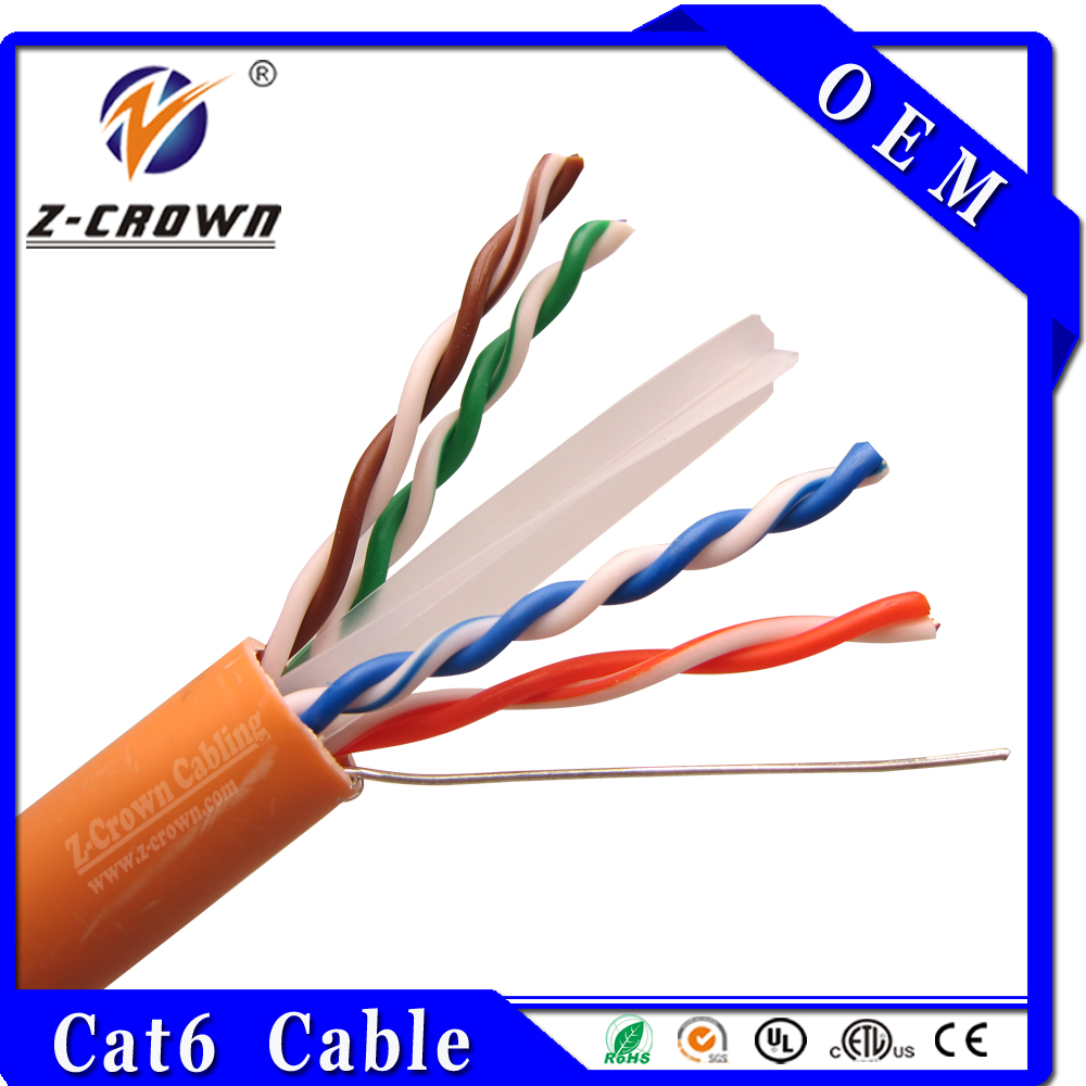 Завод предлагает быструю Кабель ethernet cat6 23awg UTP 0.57 мм медный 305 м с нью-fluke - утверждение