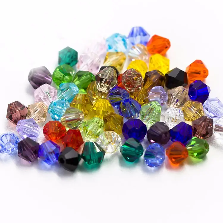 5mm diamante Rhombus Bicone muchos colores cristal ilimitado Murano cuentas de Coral para la joyería DIY que hace
