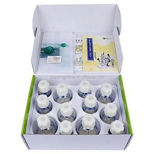 <span class=keywords><strong>Kangzhu</strong></span> Vakuumdrehfilter schröpfen set-12 tassen schröpfen physikalische therapie schröpfen massagegeräte - Product Image 1