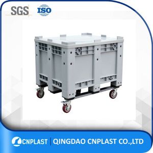 صناديق نقالة رافعة شوكية عالية الجودة صلبة من البولي إيثيلين عالي الجودة ، صندوق يورو ، حجم كبير - Product Image 5