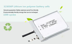Batería Pequeña de Litio-<span class=keywords><strong>Pol</strong></span>ímero 323036P 3.7V 290mAh Recargable - Product Image 3