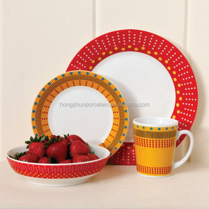 <span class=keywords><strong>Vaisselle</strong></span> de Noël en <span class=keywords><strong>porcelaine</strong></span> avec décalcomanies, 20 pièces (16 pièces pour la table) - Product Image 4