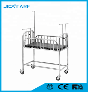Suavemente mueva Hospital utiliza acero inoxidable carrito de bebé - Product Image 3