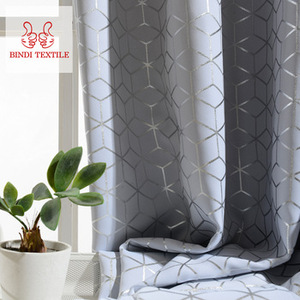 China factory wholesale Cheap Bindi CGB002 high quality gray thermal Blackout curtains - Product Image 1