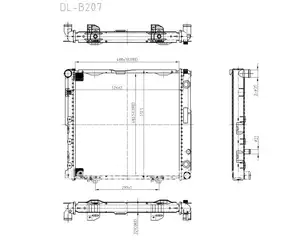 Auto radiatore in alluminio produzione per mercedes e- classe w124 con oe 1245006203(DL- b207)