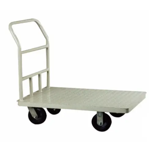 500kg Capacity Metal Flat Hand Trolley Cart with Wheels from Suzhou Factory