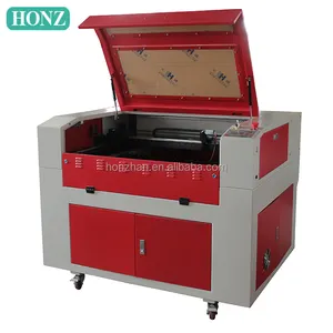 Good quality 600*900mm HZ-6090 bottle cup Bamboo slip laser engraver cutter machine with rotary attachment