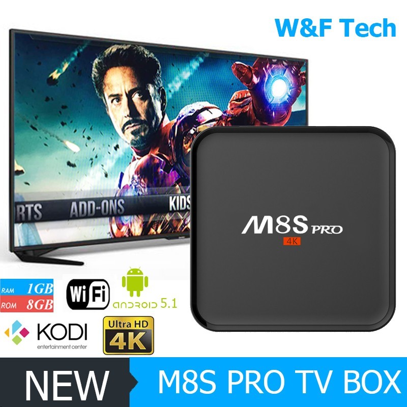 Últimas android tv box m8s pro kodi 16.1 diseño personal media player android