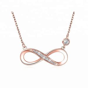 <span class=keywords><strong>Collana</strong></span> <span class=keywords><strong>Infinito</strong></span> in Argento Sterling 925 all'Ingrosso, Elegante Gioiello in Argento 925 per Ragazze, Regalo di San Valentino - Product Image 3