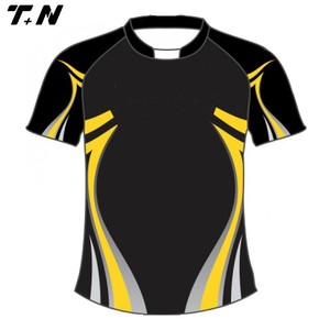 Cheap plain All Black rugby jersey for men - Product Image 6