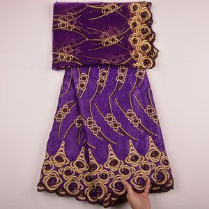 1310 Broderie Dentelle Bazin pour Robes de Soirée Femmes Africaines Bazin <span class=keywords><strong>Getzner</strong></span> Autriche Riche Dentelle Africaine Bazin - Product Image 5