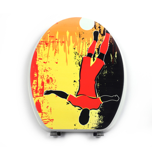 <span class=keywords><strong>De</strong></span> Madera moldeada jugador <span class=keywords><strong>de</strong></span> fútbol Negro occidental niños asiento <span class=keywords><strong>de</strong></span> inodoro, bidé no inodoro eléctrico tapa - Product Image 3