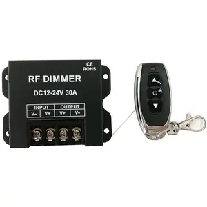 12V 24V 30A Single Color LED Dimmer With RF Remote Controller