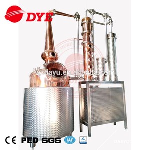 DYE Spirit Distillery System <span class=keywords><strong>Gin</strong></span> Equipo de destilación Whisky Copper Still Equipment Brandy Ron Distilling - Product Image 2