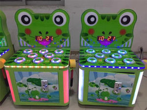 Nouveau Design Enfants Jeu De Rachat Frapper Fou Grenouille Marteau Machine De Jeu grenouille frapper kiddie ride pièces - Product Image 4