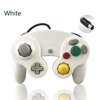 الأبيض السلكية أذرع التحكم في ألعاب الفيديو نينتندو جيم كيوب NGC لعبة فيديو وحدة التحكم