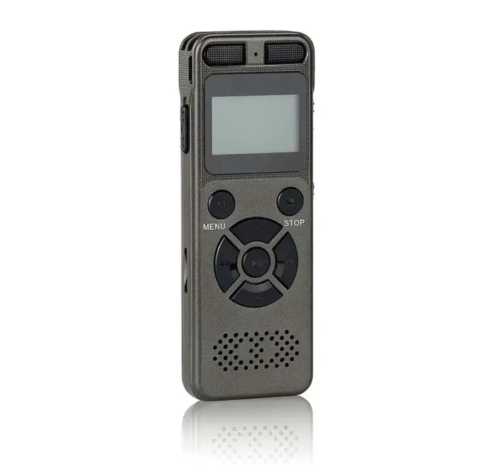 Gravador de voz portátil multifunções, gravador de voz pequeno portátil com caneta ativada