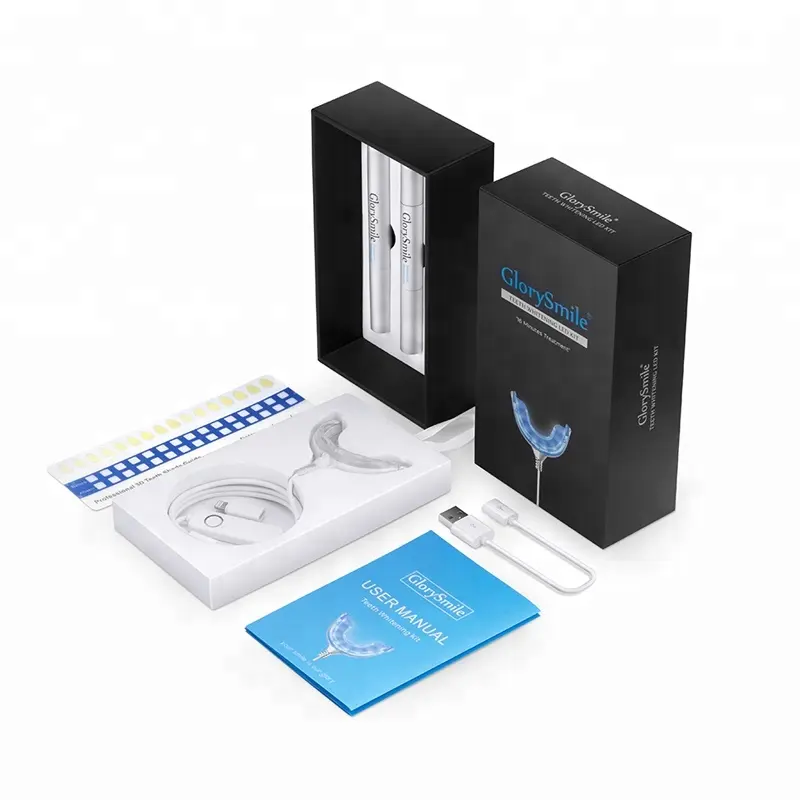 หนานฉาง GlorySmile Teeth Whitening Home Kit-ไฟ LED สำหรับ iPhone Android USB-ฉลากส่วนตัวรอยยิ้มที่สวยงามการดูแลทันตกรรม