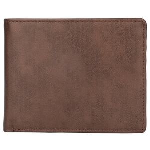 Tasca frontale breve portafoglio per gli uomini, clip dei soldi del cuoio bi fold wallet - Product Image 4